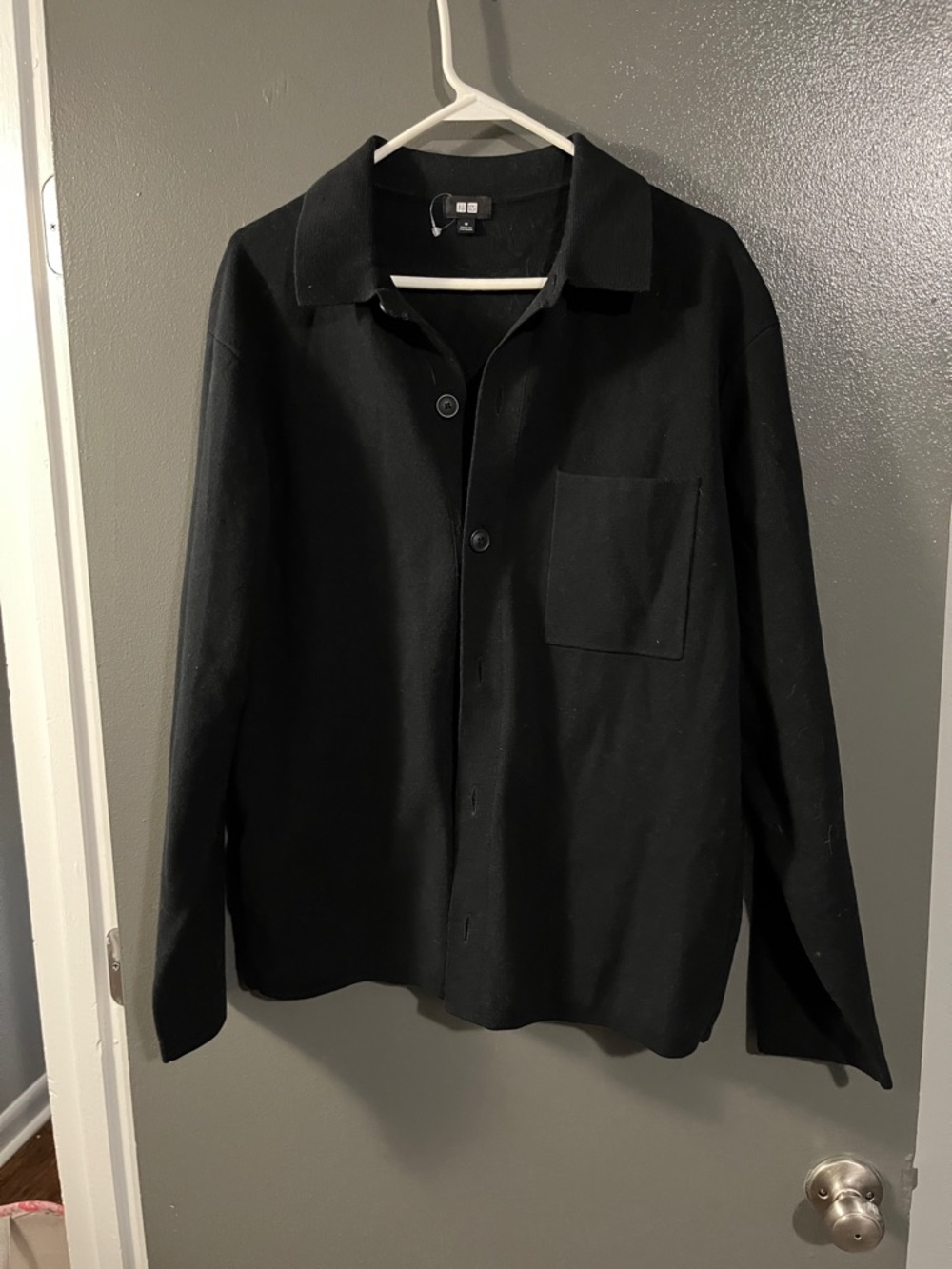 Uniqlo Black Men's Lightweight Shirt Jacket
